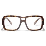 Chanel - Occhiali da Vista Pilota - Tartaruga Scuro - Chanel Eyewear