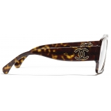 Chanel - Occhiali da Vista Pilota - Tartaruga Scuro - Chanel Eyewear