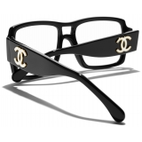 Chanel - Occhiali da Vista Pilota - Nero - Chanel Eyewear