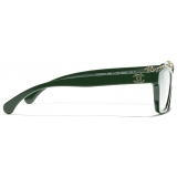 Chanel - Occhiali da Vista a Farfalla - Verde - Chanel Eyewear