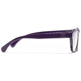 Chanel - Occhiali da Vista a Farfalla - Viola Scuro - Chanel Eyewear