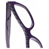 Chanel - Occhiali da Vista a Farfalla - Viola Scuro - Chanel Eyewear