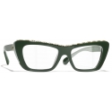 Chanel - Occhiali da Vista a Farfalla - Verde - Chanel Eyewear