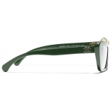 Chanel - Occhiali da Vista a Farfalla - Verde - Chanel Eyewear