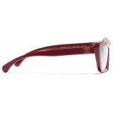Chanel - Butterfly Eyeglasses - Red Brown - Chanel Eyewear