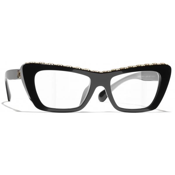 Chanel - Occhiali da Vista a Farfalla - Nero - Chanel Eyewear