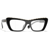 Chanel - Occhiali da Vista a Farfalla - Nero - Chanel Eyewear