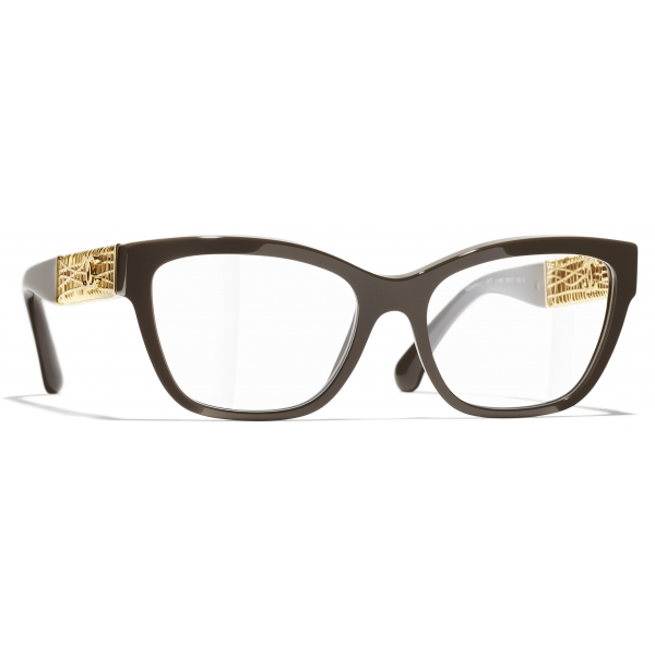 Chanel - Occhiali da Vista Cat-Eye - Talpa Scuro - Chanel Eyewear