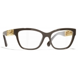 Chanel - Occhiali da Vista Cat-Eye - Talpa Scuro - Chanel Eyewear