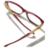 Chanel - Occhiali da Vista Cat-Eye - Rosso Scuro - Chanel Eyewear