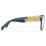 Chanel - Occhiali da Vista Cat-Eye - Blu Grigio - Chanel Eyewear