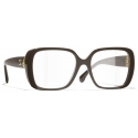 Chanel - Occhiali da Vista Quadrata - Talpa Scuro - Chanel Eyewear