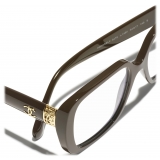 Chanel - Occhiali da Vista Quadrata - Talpa Scuro - Chanel Eyewear