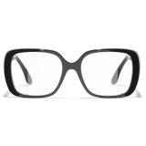 Chanel - Occhiali da Vista Quadrata - Nero - Chanel Eyewear