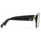 Chanel - Occhiali da Vista Quadrata - Nero - Chanel Eyewear