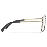 Chanel - Occhiali da Vista Quadrata - Oro Chiaro - Chanel Eyewear