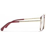 Chanel - Square Eyeglasses - Light Gold - Chanel Eyewear