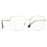 Chanel - Occhiali da Vista Quadrata - Oro Chiaro - Chanel Eyewear
