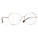 Chanel - Occhiali da Vista a Farfalla - Beige Rosa Oro - Chanel Eyewear