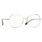 Chanel - Occhiali da Vista a Farfalla - Beige Rosa Oro - Chanel Eyewear