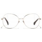 Chanel - Occhiali da Vista a Farfalla - Beige Rosa Oro - Chanel Eyewear