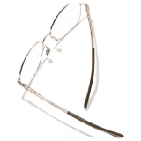 Chanel - Occhiali da Vista a Farfalla - Beige Rosa Oro - Chanel Eyewear