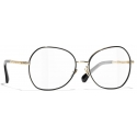 Chanel - Occhiali da Vista a Farfalla - Oro Chiaro - Chanel Eyewear