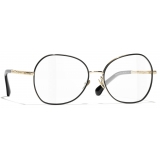 Chanel - Occhiali da Vista a Farfalla - Oro Chiaro - Chanel Eyewear