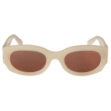 Off-White - Occhiali da Sole Palmer - Beige Marrone - Luxury - Off-White Eyewear