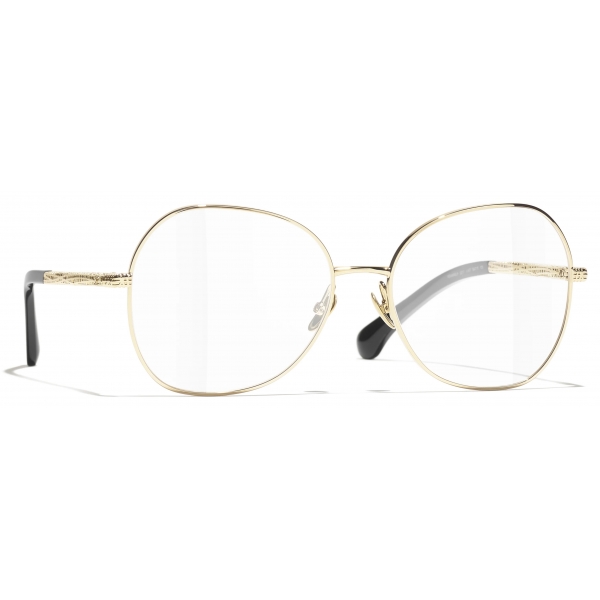 Chanel - Occhiali da Vista a Farfalla - Oro Chiaro - Chanel Eyewear