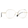 Chanel - Occhiali da Vista a Farfalla - Oro Chiaro - Chanel Eyewear