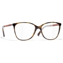 Chanel - Square Eyeglasses - Tortoise - Chanel Eyewear