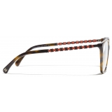 Chanel - Square Eyeglasses - Tortoise - Chanel Eyewear