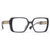 Chanel - Occhiali Quadrati con Filtro Luce Blu - Grigio Scuro - Chanel Eyewear