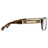 Chanel - Occhiali Rettangolare con Filtro Luce Blu - Tartaruga Scuro - Chanel Eyewear