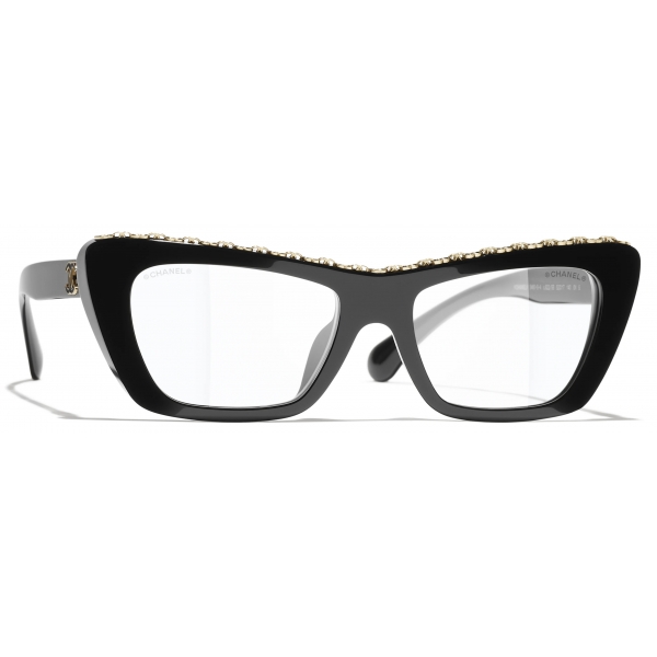 Chanel - Occhiali a Farfalla con Filtro Luce Blu - Nero - Chanel Eyewear