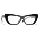 Chanel - Occhiali a Farfalla con Filtro Luce Blu - Nero - Chanel Eyewear