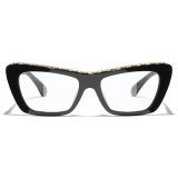 Chanel - Occhiali a Farfalla con Filtro Luce Blu - Nero - Chanel Eyewear