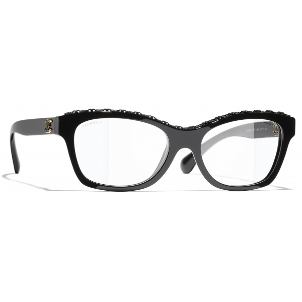 Chanel - Occhiali a Farfalla con Filtro Luce Blu - Nero - Chanel Eyewear