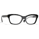 Chanel - Occhiali a Farfalla con Filtro Luce Blu - Nero - Chanel Eyewear