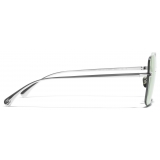 Chanel - Square Blue Light Glasses - Silver - Chanel Eyewear