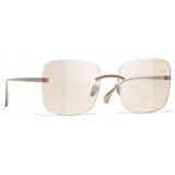 Chanel - Occhiali Quadrati con Filtro Luce Blu - Rosa Oro - Chanel Eyewear