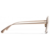Chanel - Occhiali Quadrati con Filtro Luce Blu - Rosa Oro - Chanel Eyewear
