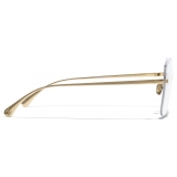 Chanel - Occhiali Quadrati con Filtro Luce Blu - Oro Chiaro - Chanel Eyewear