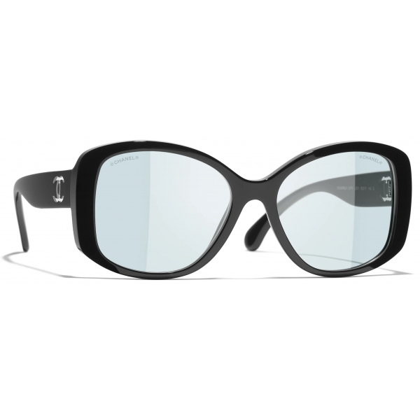 Chanel - Occhiali a Farfalla con Filtro Luce Blu - Nero - Chanel Eyewear