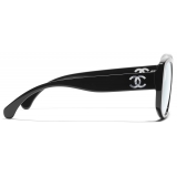 Chanel - Occhiali a Farfalla con Filtro Luce Blu - Nero - Chanel Eyewear