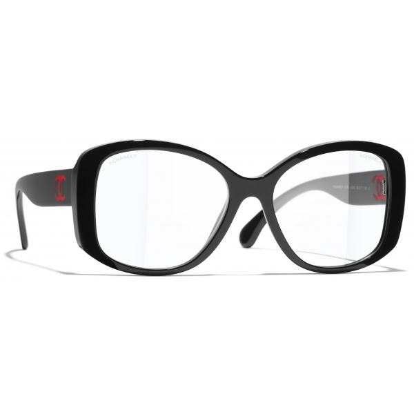 Chanel - Occhiali a Farfalla con Filtro Luce Blu - Nero Rosa - Chanel Eyewear