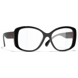 Chanel - Occhiali a Farfalla con Filtro Luce Blu - Nero Rosa - Chanel Eyewear