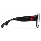 Chanel - Occhiali a Farfalla con Filtro Luce Blu - Nero Rosa - Chanel Eyewear