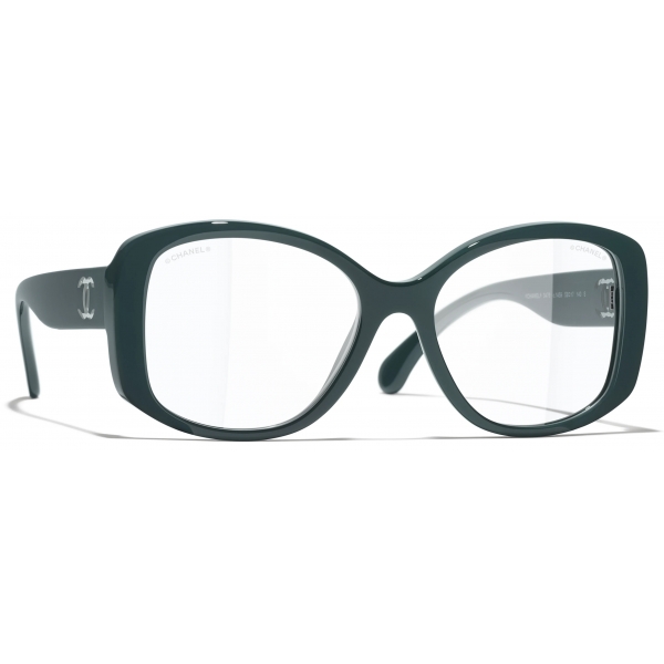Chanel - Occhiali a Farfalla con Filtro Luce Blu - Verde - Chanel Eyewear